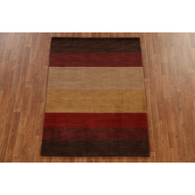 Tapis oriental contemporain Gabbeh 4 x 6