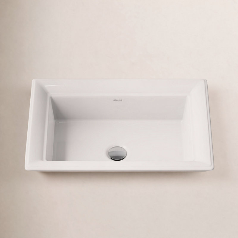 Artifacts 21 In. Rectangular Drop-In Bathroom Sink