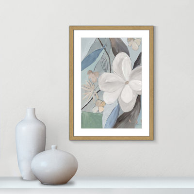 «Bluebell Bouquet Collection Bluebell Bouquet Bliss I», reproduction d'art encadrée sur papier par Asia Jensen