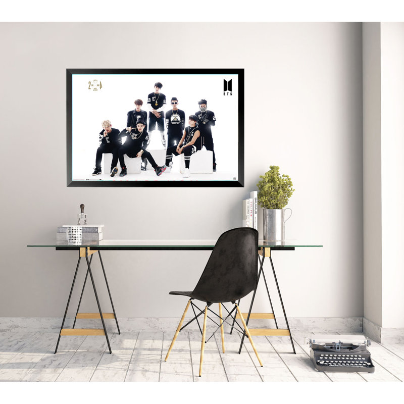 FRAMED BTS ALL BLACK WARDROBE MUSIC 36x24 Music Art Print Poster
