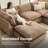 Heffernan 106.77” W Oversized 6-Seater Modular Sofa-1752688797
