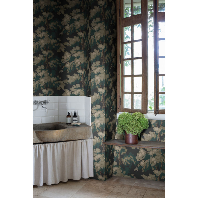 Raphael Floral Wallpaper Roll by Sandberg, Sky Blue