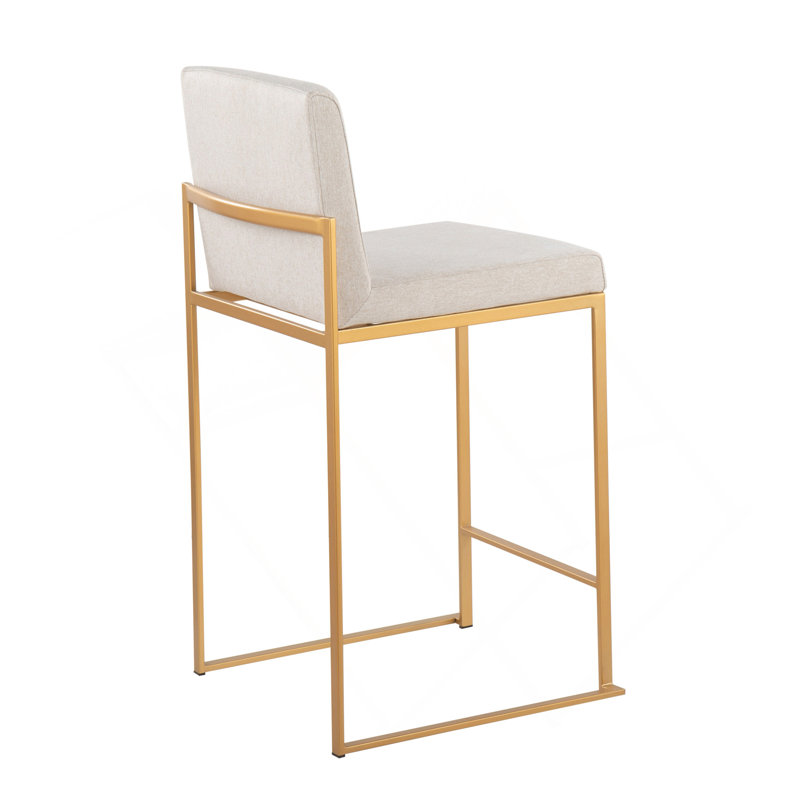 Tabouret de comptoir Fuji Contemporary, Doré, Beige
