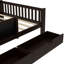 Lit plateforme en bois massif avec tiroirs et tablettes de rangement-903530245-903530246