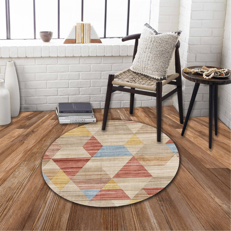 Tapis rond lavable antidérapant 41