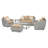Fionnula 6 Piece Rattan Sofa Seating Group With Sunbrella Cushion Covers-977640188