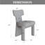 Ensemble de 4 chaises de salle à manger rembourrées modernes en chenille 22,1 po -784514338