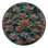 Machine Washable Botanical Brown Area Rug