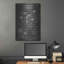 «Game Apparatus Blueprint Vernis Chalkboard», art mural en métal-428305009
