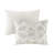 Elegant Ivory/taupe Tufted Chenille King Coverlet Set