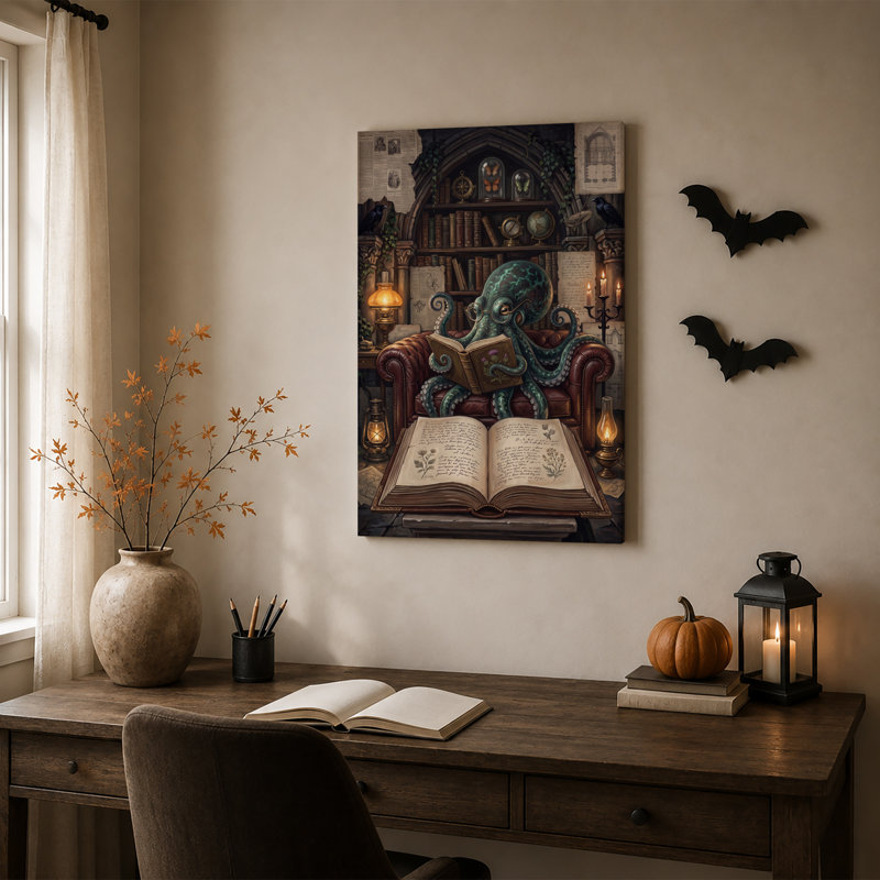 Art mural sur toile bleu sarcelle, H 36 po x l 24 po