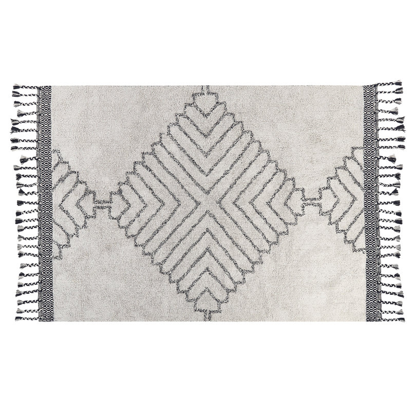 Bachar Moroccan Hand Woven Area Rug, Rectangle 140 x 200cm