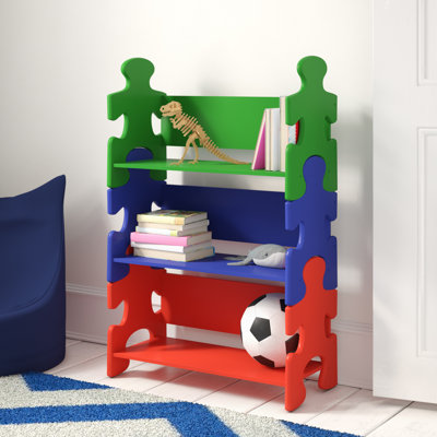 Puzzle Wooden Bookshelf