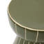 Table d'appoint en forme de sablier en céramique Olive Green Grid