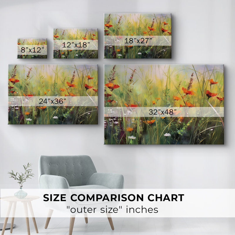 Série Floral-CXLVI -Galerie enveloppée Cavas, 24 x 36