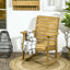 Chaise berçante d'extérieur en bois Outsunny