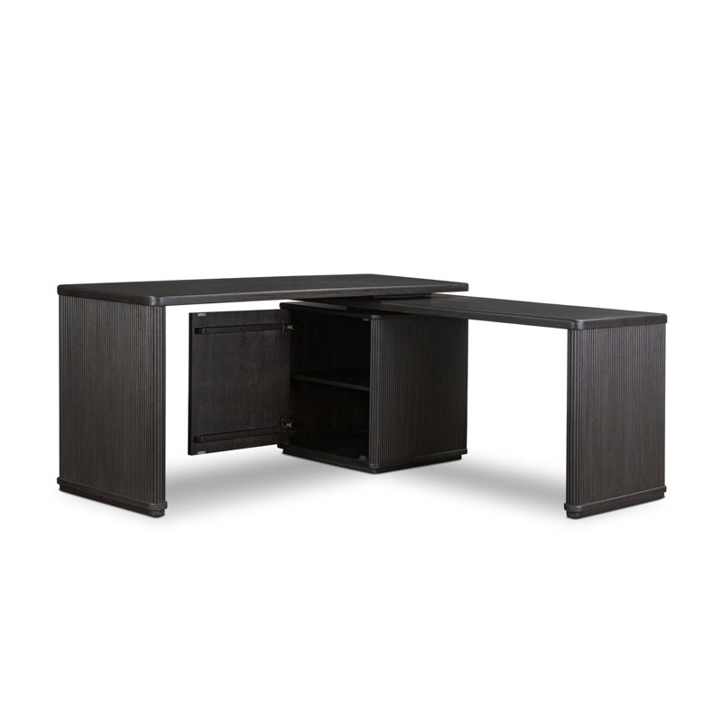Weston Rotating Desk-Black Parawood
