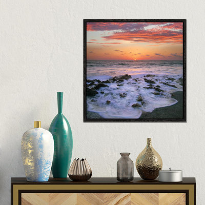 Coast At Sunset, Blowing Rocks Beach, Jupiter Island, Florida by Tim Fitzharris - Gallery-Wrapped Canvas Giclée on Canvas