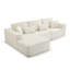 Canapé modulaire de 109 po, canapé modulaire Cloud avec assise profonde, canapé modulaire en L moderne avec méridienne et canapé rembourré pour salon, sans assemblage-130646418-130646423-130646424