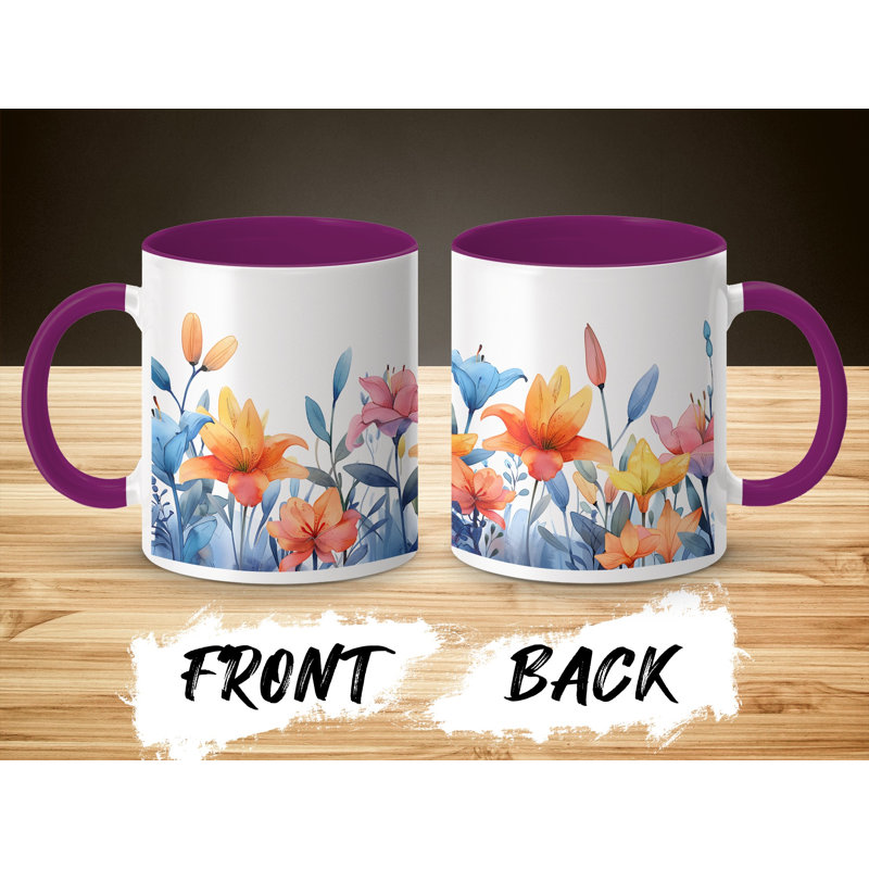 Ceramic Coffee Mug, Purple