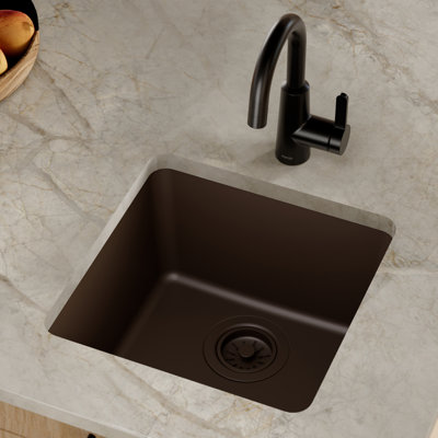 Karran Quartz 16-5/8'' X 16-5/8'' Undermount Bar Sink