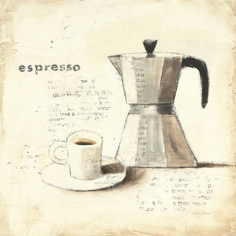 " Parisian Coffee II ", 20" H x 20" W