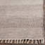 Tapis ivoire / gris acier en coton tissé à plat à la main Bester-55741939