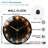 Waterproof Vintage Wall Clock with LED Lights Art - 12'' Modern Glass Wall Clock