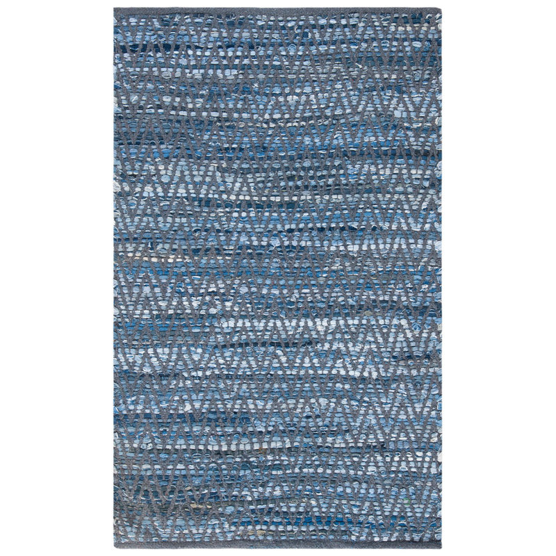 Tapis à chevrons performance tissé à la main Montauk, Rectangulaire 3 pi x 5 pi