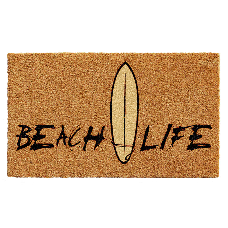 Tapis d'entrée antidérapant Bridget Beach Life 29 po x 17 po