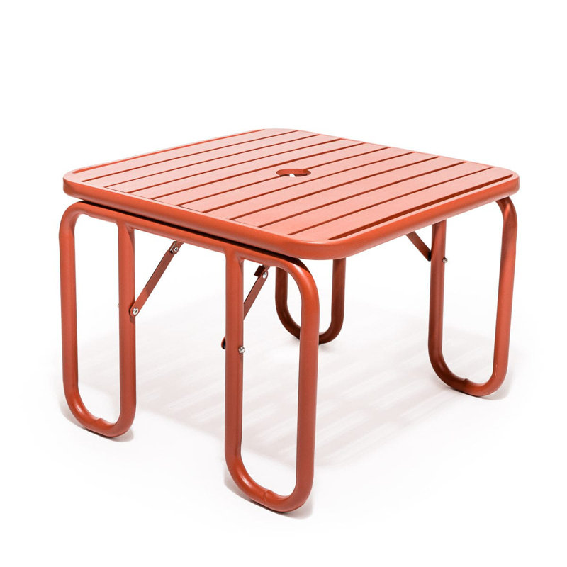 Sunliner Side Table, Terracotta Red