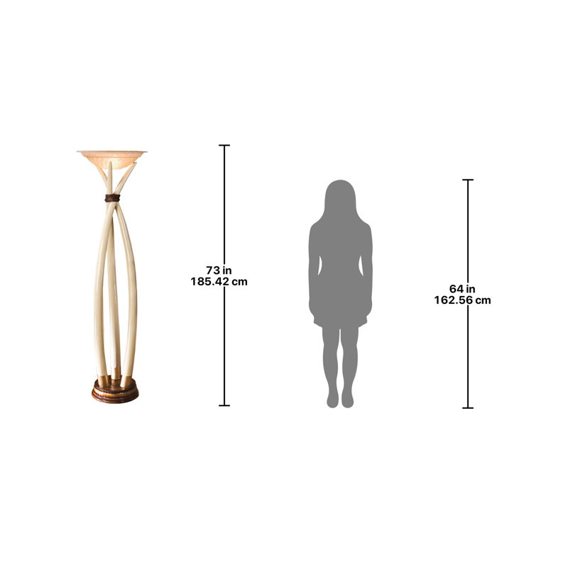 Lampe sur pied sculptée Hunter