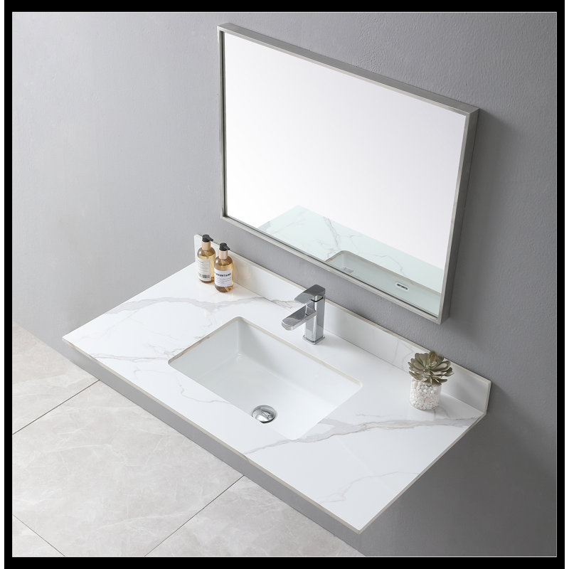 Dessus de meuble-lavabo 43 po Montary, Blanc