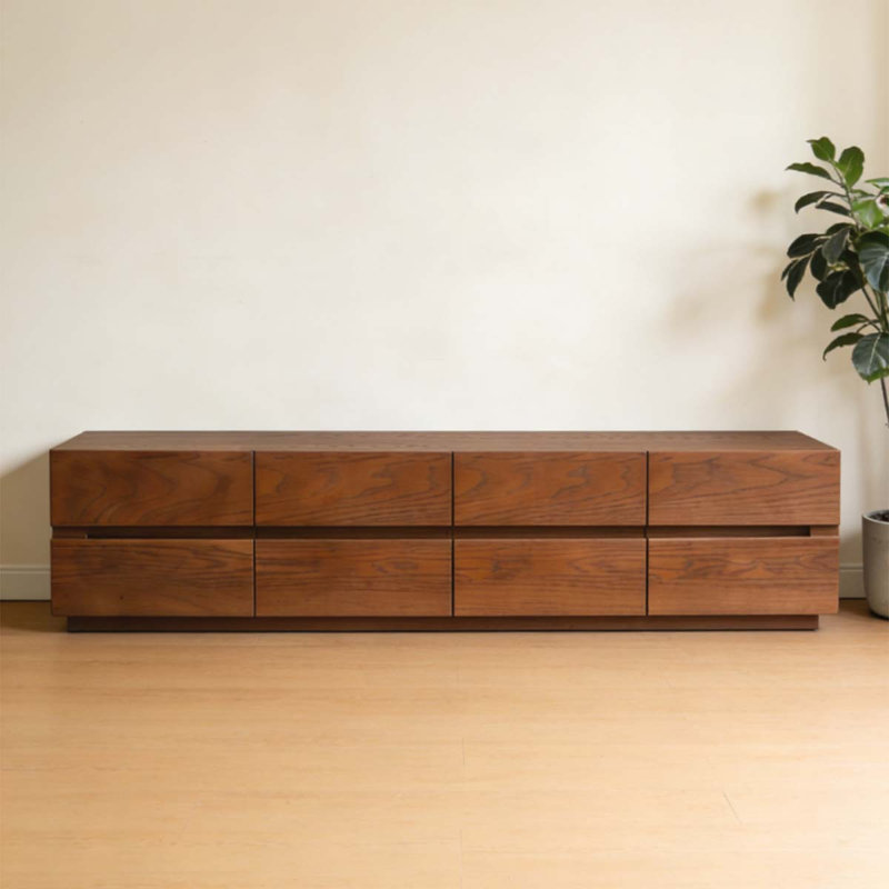 Meuble télé au sol avec grand rangement, L 70,86 po