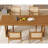 Modern simple solid wood dining table set.-105840428
