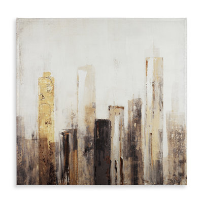 Earthy Tones City Tablecloth | Indoor/Outdoor Home Decor