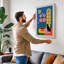 Cat by the Window Mid-Century 1 Piece Wrapped Canvas Wall Art-398134001-398134004