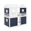 Lit double superposé en bois avec tente-776809681-776809680