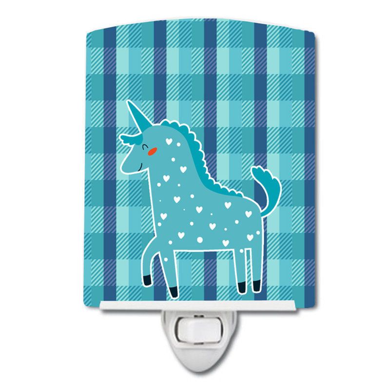 Lampe de nuit en céramique écossaise en céramique licorne