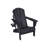 Folding Adirondack Chair With Side Table, 3-Piece Adirondack Chair Set With Wood Texture(Includes 2 Chairs And 1 Table)-1727546478