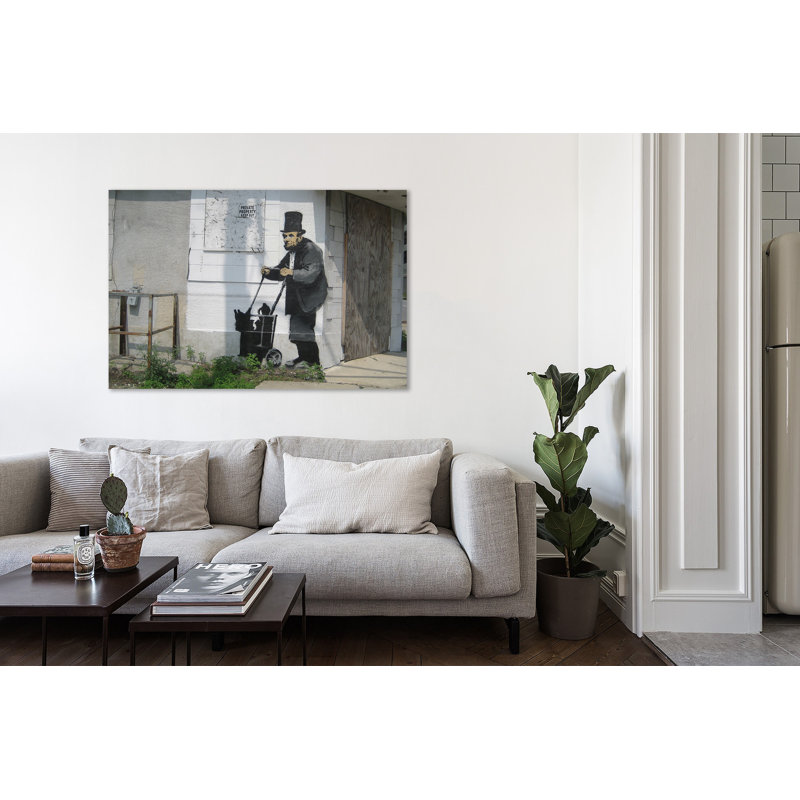 Lincoln by Banksy - Wrapped Canvas Print, 30 cm H x 46 cm W x 4 cm D