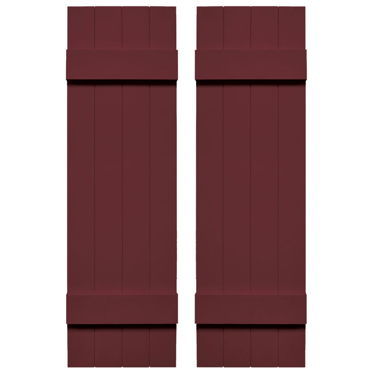 Builders Edge, volets sur mesure TailorMade jointés, volets Board-n-Batten, avec volets à volets