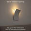 Lampe murale incurvée à lumière blanche douce et chaude, idéale pour les chambres à coucher, les salons, les couloirs ou les escaliers