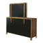 Commode 8 tiroirs et miroir noyer