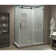 Coraline XL 48" W x 80" H Frameless Rectangle Sliding Shower Enclosure with Fixed Panel