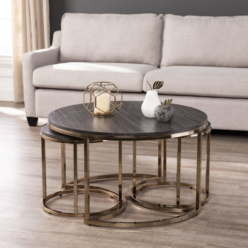 Tables basses gigognes Sleaford, Champagne