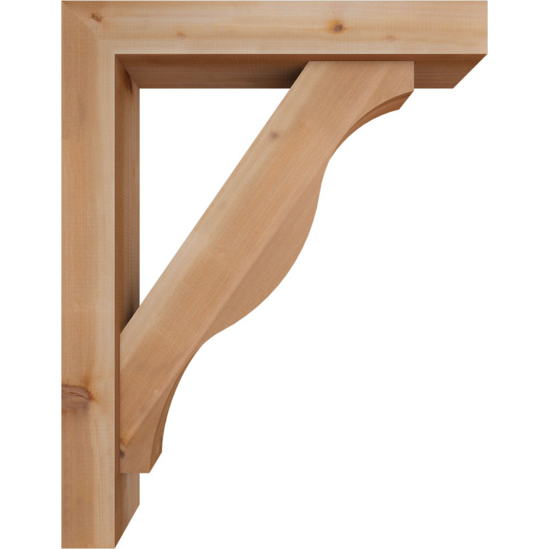 Support l 5 pi 5 po x P 28 po x H 36 po Funston Block, 36 x 28, Cèdre rouge occidental de l 5 1/2 po (lisse)