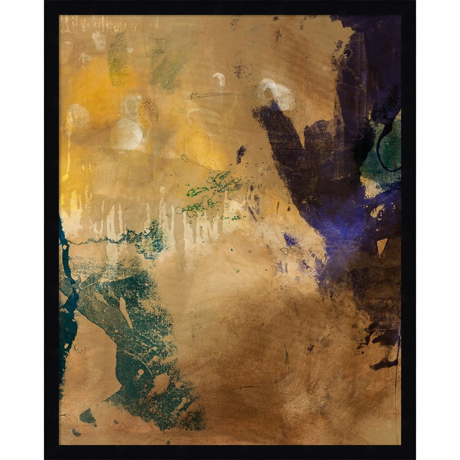 Flagler "Amber Haze No. 1" Print, 25" H x 21" W, Black