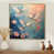 Toile avec cadre flottant or