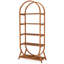 Versatile Display Rack,5-Tier Bookshelf,Compact Arched Bookcase